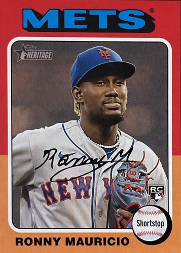 2024 Topps Heritage #296 Ronny Mauricio | Baseball Card