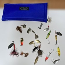 Hus, Rooster Tail, and other spoon lures set