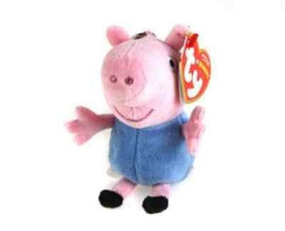 008421461325 BRELOK PLUSZ SWINKA 8,5CM TY46132 PEPPA GEORGE METEOR