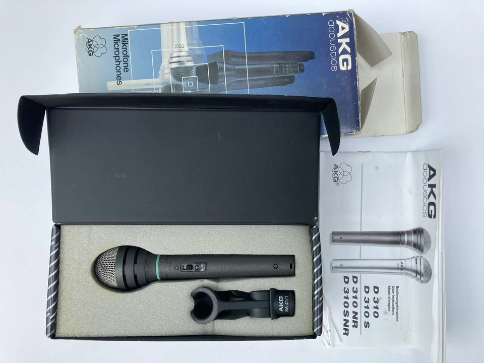 AKG D310S (D 310 S) dynamischer Gesang-Microphone Schwarz wie neu OVP - Bild 3 von 4