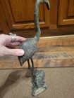 Vintage Metal Crane Heron Bird Figurine Statue Home Decor Used Conditions  — photo 10