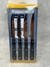 J.A. Henckels Eversharp Lot - 4 Piece Steak Knife Set- Dishwasher Safe- New!
