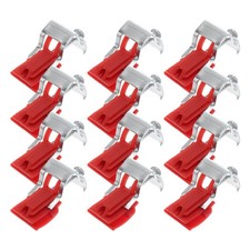 12Pcs Kitchen Sink Mounting Clamps Adjustable Reusable Plastic Metal Clips