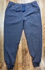 FIGS Tansen Jogger Scrub Pants Men's Sz XL Gray Drawstring Medical Uniform