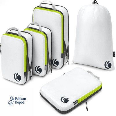 Kompressions-Packing Cubes Reisen 5 Stück 25x17cm Weiß 1