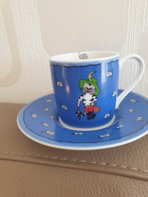 Moccatasse SAMMELTASSE / KÖNITZ / GESTIEFELTER KATER 