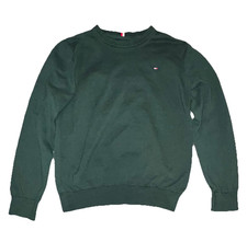 Tommy Hilfiger Green Knit Pullover Sweater Crew Neck Long Sleeve Men's L/G