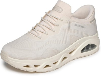 Skechers Womens Uno Glide-Step - Air Gliders Hands Free Slip-ins - Off-White - 1