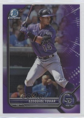 2022 Bowman Draft Chrome Purple Refractor 85/250 Ezequiel Tovar #BDC-83 14ij