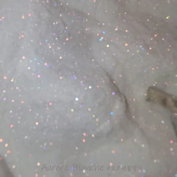 Bonnie B Aurore Blanche Aurora Glitter Nail Powder White Iridescent K-Beauty - Photo 3/4