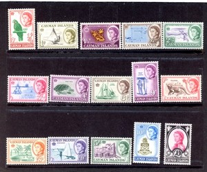 CAYMAN ISLANDS--Complete Set  Scott #153-#167