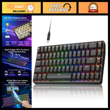 60% Gaming Mechanical Keyboard, Hot Swappable Magnetic Switch, RGB Backlit, 8000
