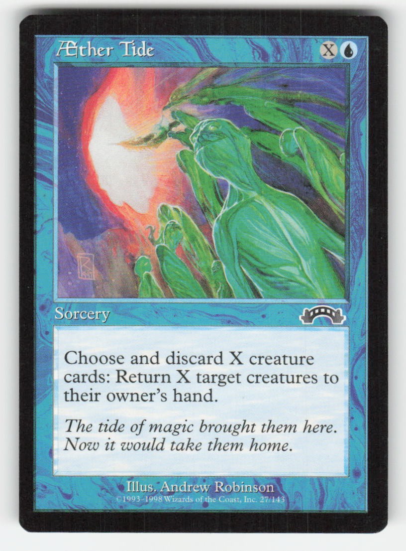 1998 Aether Tide Exodus 27 MTG