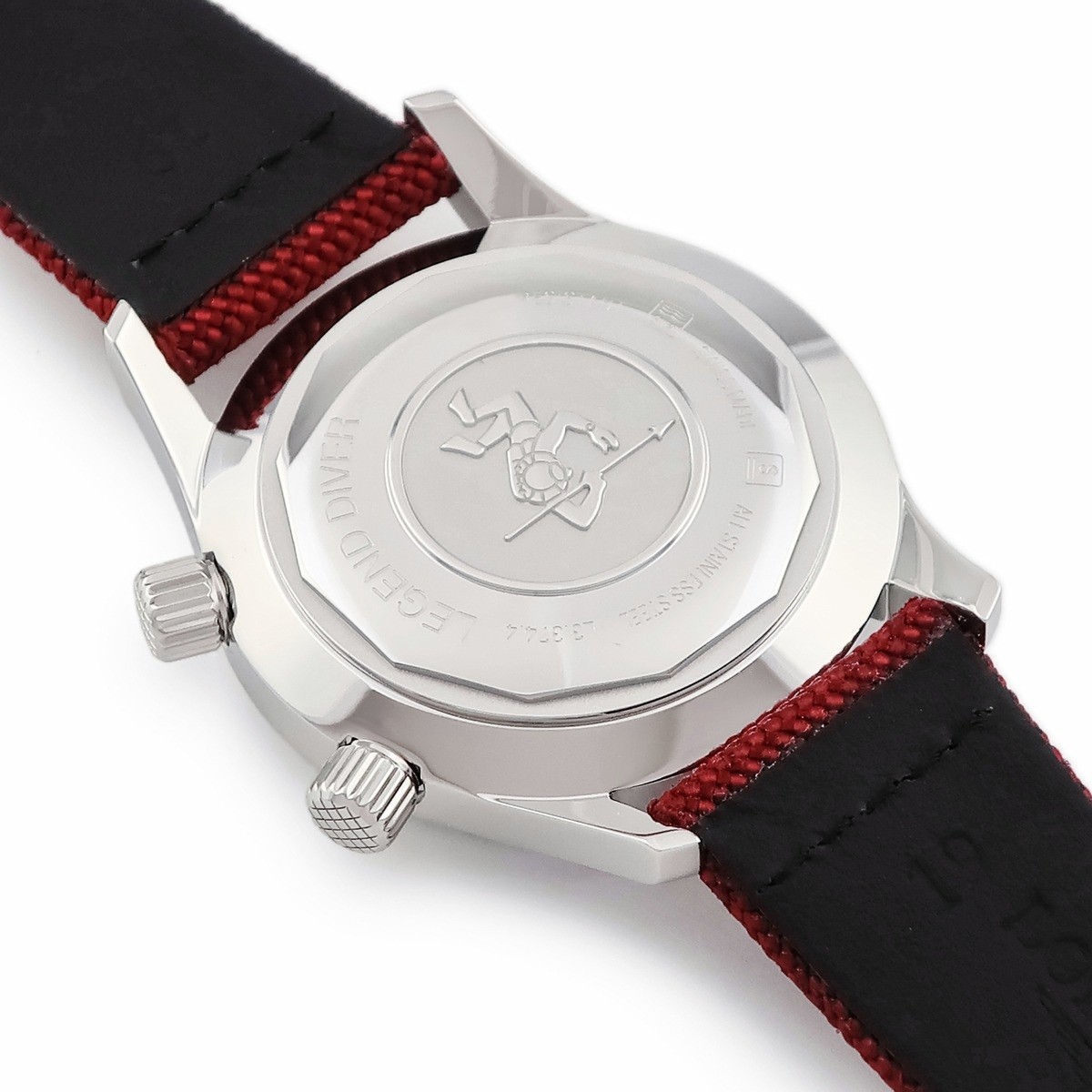 LONGINES Legend diver L3.374.4.40.2 Unused Bordeaux Date Inner Rotating Be image 2