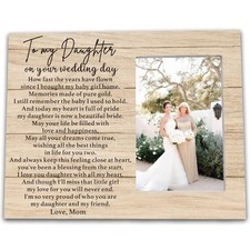 Daughter Gift From Mom Wedding Day Bride Gift Mother Daughter Photo Frame