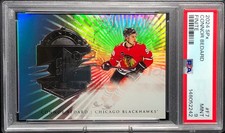 2024-25 SPx Finite #F-7 Connor Bedard 098/999 JERSEY # SERIAL MATCH - PSA 9