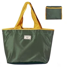 Reusable Grocery Bag Foldable Shopping Tote Pocket Wide Handle Washable