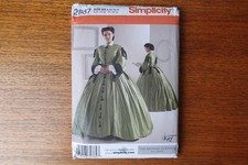 Simplicity 2887 Misses Victorian Costume Sewing Pattern Size 8–14 Complete Uncut