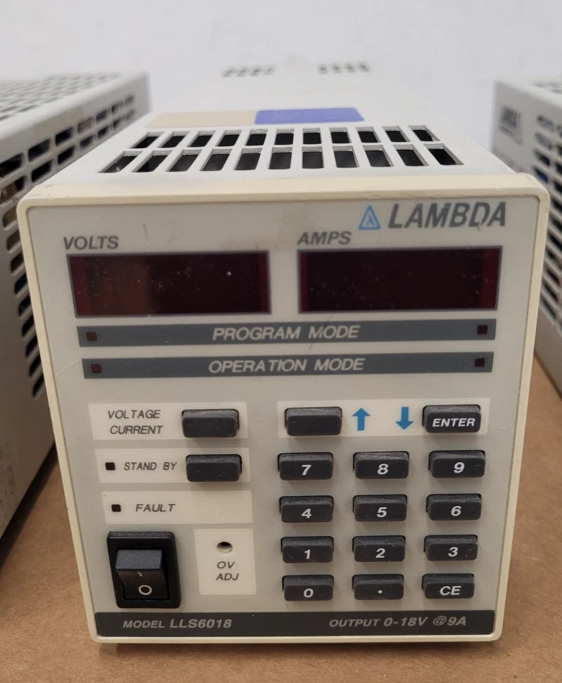 Lot of 5 Lambda Regulated DC Power Supply LLS5008, 0-8V 10A For Parts or Repair - Image 3 of 4
