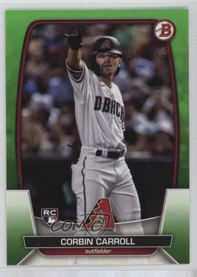 2023 Bowman Neon Green /399 Corbin Carroll #73 Rookie RC 0b4t