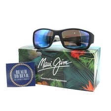 Maui Jim Local Kine Polarized Sunglasses - Soft Black / Blue Hawaii