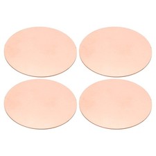 4 Pcs Metal Stamping Blanks, 50mm Round Stamping Tags, 0.8mm Thick, Copper Tone