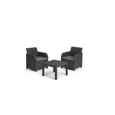Keter Sitzgruppe Rosalie Lounge Set Terrassenset Balkonset Gartenmöbel Möbel