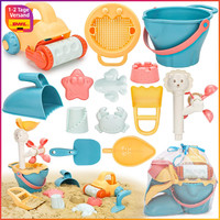 Sandspielzeug Set Kinder Eimer Sandformen Netzbeutel Strand Outdoor Spiele