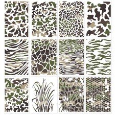 Camo Stencils for Painting Reusable, Spray Painting, Wall, Boat, Wood, Canvas