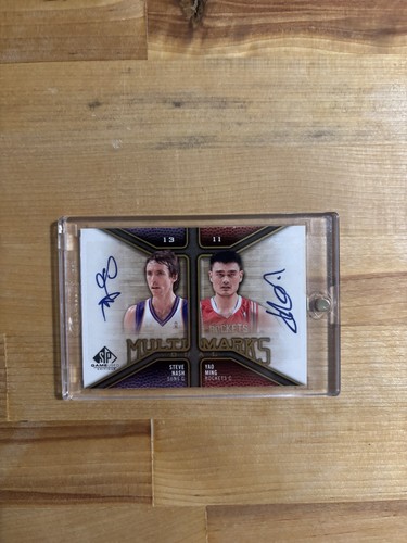 2009-10 SP Game Used Multi Marks Yao Ming Steve Nash Dual Auto