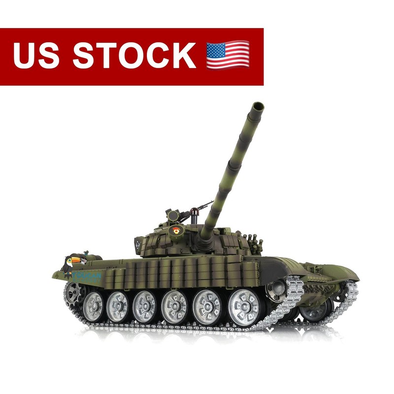 Heng Long 3939 1/16 Scale Russian T-72 RC Tank 7.0 RTR w/ Metal Tracks Wheels