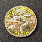 Colorized Kennedy Half Dollar D-Day Battle For Lessay Free Shipping