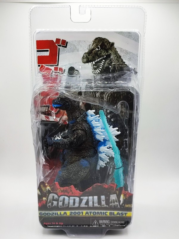 2001 NECA GODZILLA 12" ACTION FIGURE - ATOMIC BLAST - FACTORY SEALED