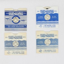 Lot of 4 View-Master Brazil Reels 1946 Vintage 669, 670, 670, 671