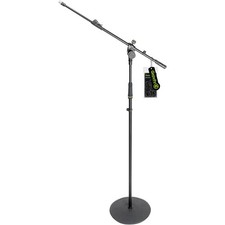 Gravity Stands Microphone Stand Round Base 2Point Adjustment Telescoping Boom