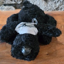 Harley Davidson Black Plush Dog - 2005