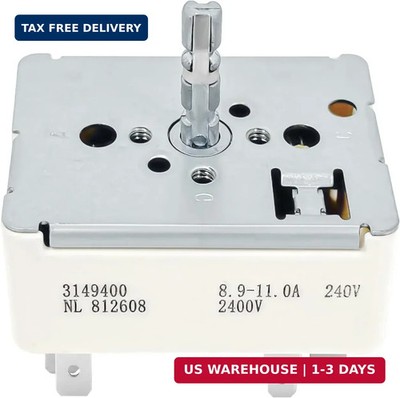 3148954 3148953 3148951 3149400 Range Burner Infinite Switch for Whirlpool WP314