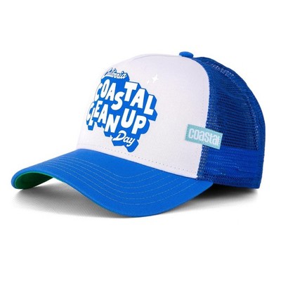 Coastal Clean Up Day Cap Meshcap Kappe weiß blue 97354