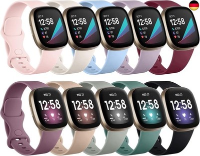 Charlam 10 Pack Ersatzarmband Kompatibel mit Fitbit Versa 4/ Versa 3/ Fitbit