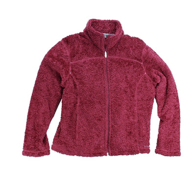 L.L. Bean Women s Large Maroon Polartec Fleece Full Zip Jacket