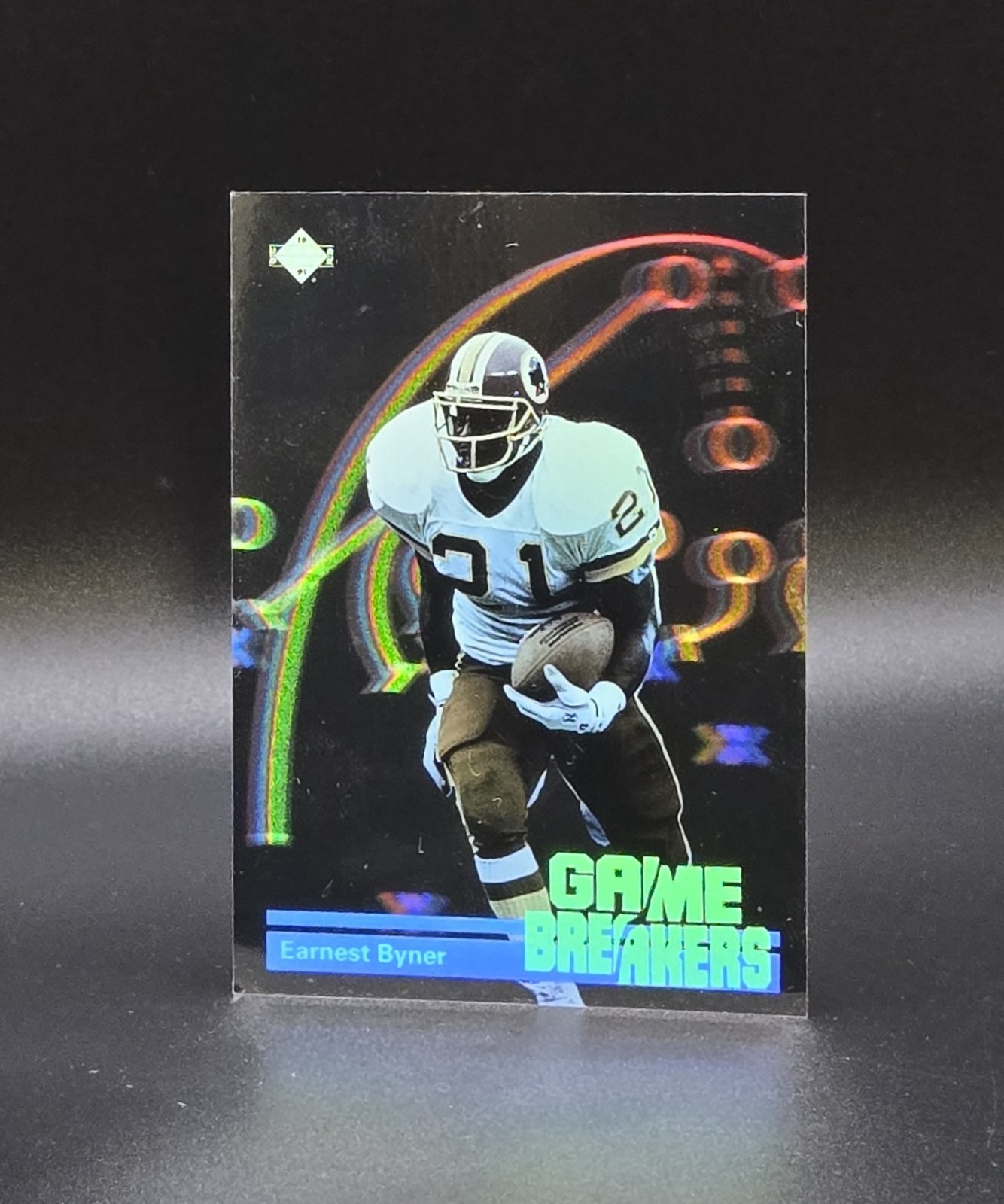 1991 Upper Deck EARNEST BYNER Game Breaker Hologram Insert Card GB4 Washington