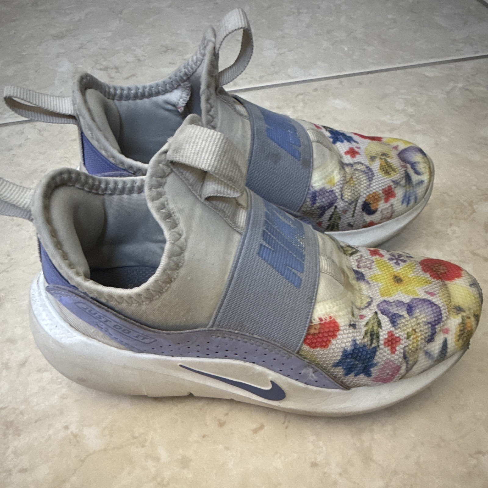 Gray Multicolor Floral