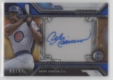 2016 Topps Strata Auto Blue 9/99 Andre Dawson #SA-AD Auto HOF 10ea