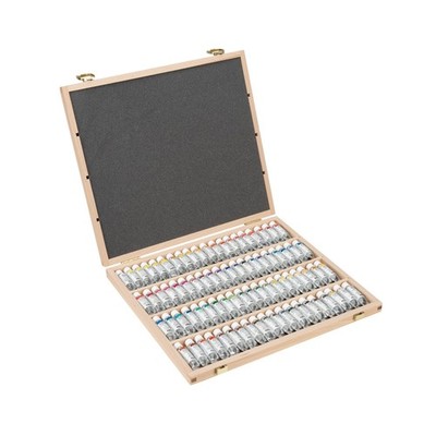 Schmincke - HORADAM  AQUARELL, elegant beech wood case, 80 x 5 ml tubes, fi