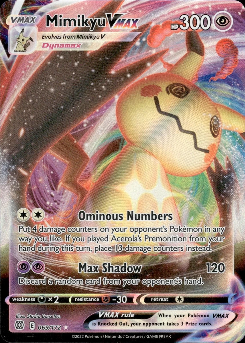 Mimikyu VMAX Pokémon TCG Cards for sale | eBay