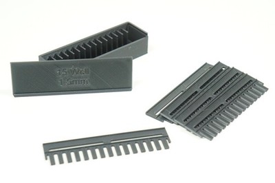 15-Well Electrophoresis Combs for Protein Gel System, 1.5mm Thickness, Pack of 5