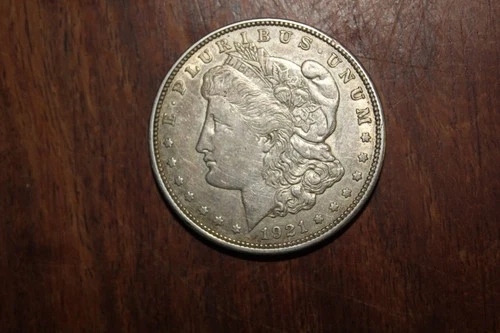 Morgan Silver Dollar us coins - 1921  D  - VF