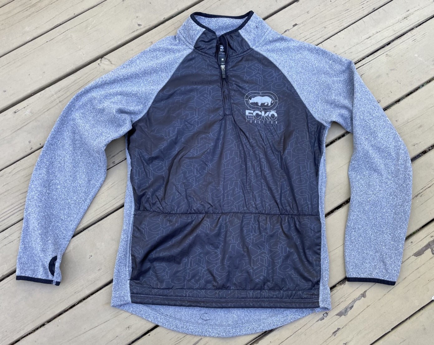 Mens Medium Ecko Function Fleece Polyester 1/2 zi… - image 1