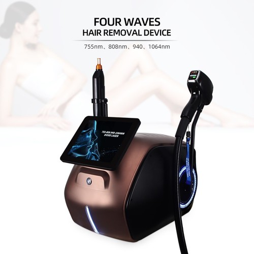 Dispositivo di depilazione laser 2 in 1 Pico Nd Yag picosecondi rimozione tatuaggi diodo laser - Foto 9 di 9