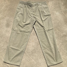 Vintage 90s Levi's Dockers Khakis Brown Pleated Pants Men Size 38 x 30 Made USA